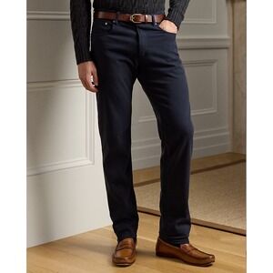 Ralph Lauren Purple Label Slim Fit Stretch Twill Pant Mens 36x32 Chairman Navy